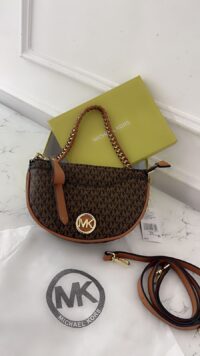 MICHAEL KORS HALF MOON CROSSBODY BAG