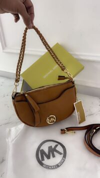 MICHAEL KORS HALF MOON CROSSBODY BAG