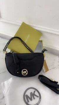 MICHAEL KORS HALF MOON CROSSBODY BAG