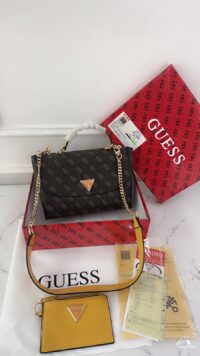 GUESS ECO CRAIG TOP HANDLE FLAG BAG