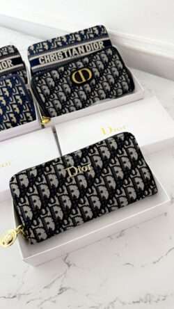 DIOR LONG ZIPPER WALLET