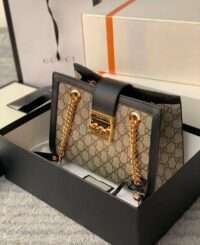 GUCCI OPHIDIA GG PADLOCK MEDIUM BAG