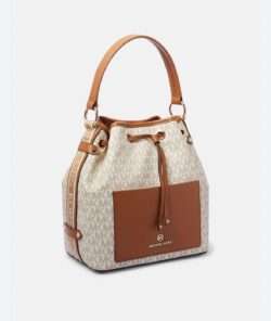 MICHAEL KORS MAEVE MONOGRAM PRINTBUCKET BAG