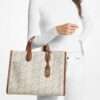 MICHAEL KORS GIGI BIG EMPIRE SIGNATURE TOTE