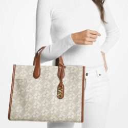 MICHAEL KORS GIGI BIG EMPIRE SIGNATURE TOTE