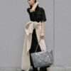 CAHRLES & KEITH APFRA QUKITED CHAIN TOTE BAG