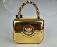 VERSACE LA MEDUSA LEATHER MINI BAG