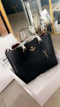 COACH MOLLIE LEATHER MEDIUM TOTE