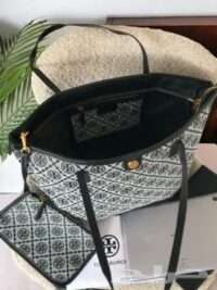 TORY BURCH SMALL T MONOGRAM ZIP TOTE