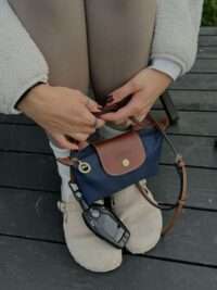 LONGCHANP LE PILAGE POUCH WITH HANDLE OG