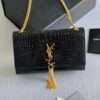 YSL CROCODILE SHOUDLER CROSSBODY BAG